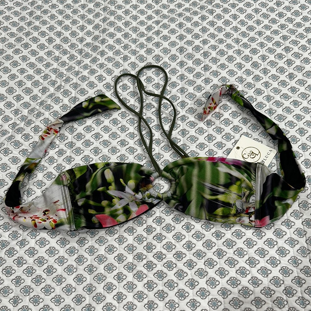 Cyn and Luca Floral Bikini Top